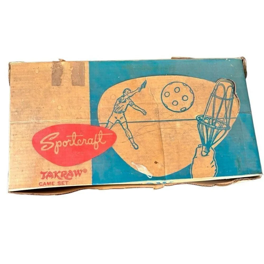 Sportcraft Takraw Game Set Model 1156 Vintage Lawn Game *Read*
